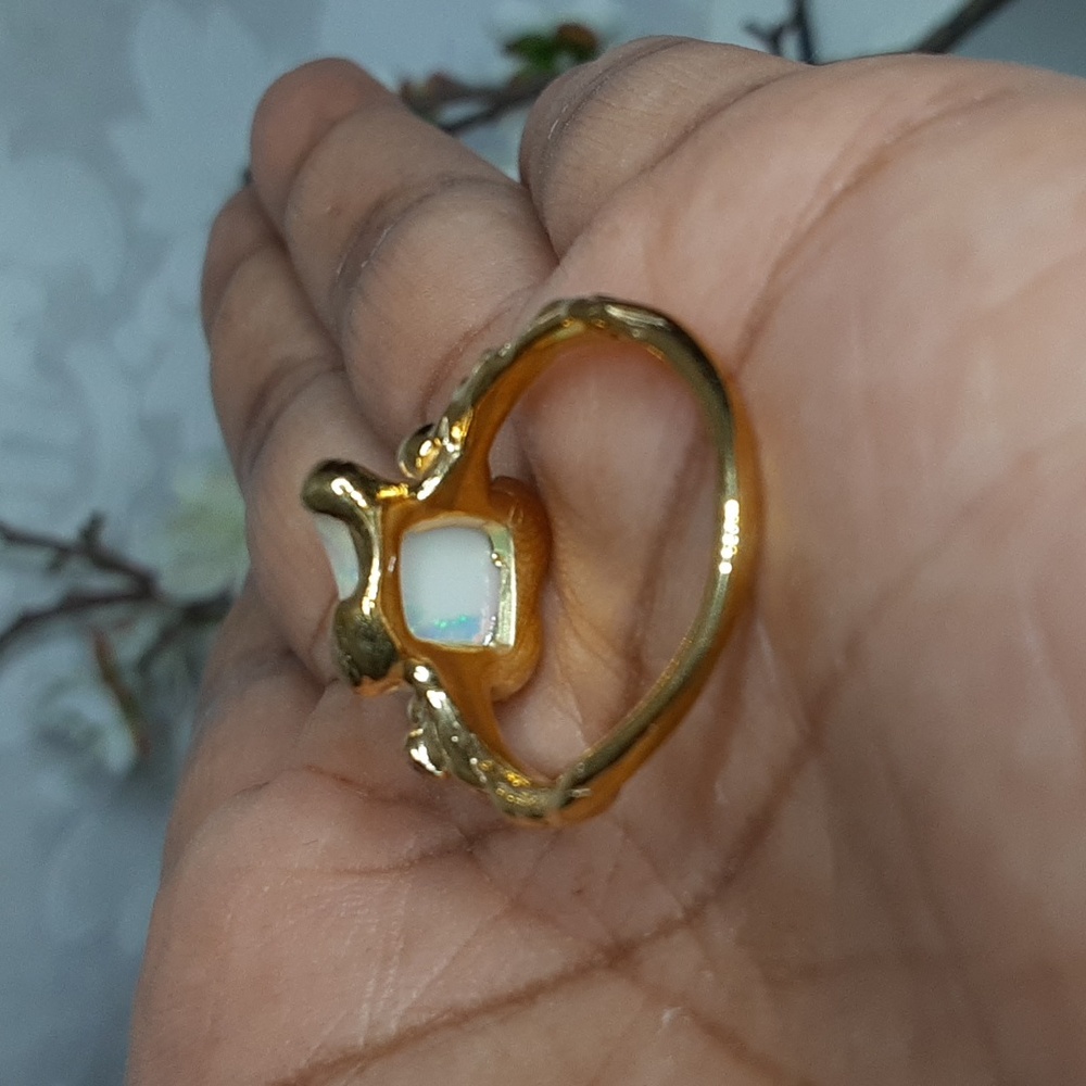 ๐925 Ethiopian Opal, Amethyst, Gold Over Sterling. Price Is Firm. - Picture 7 of 14